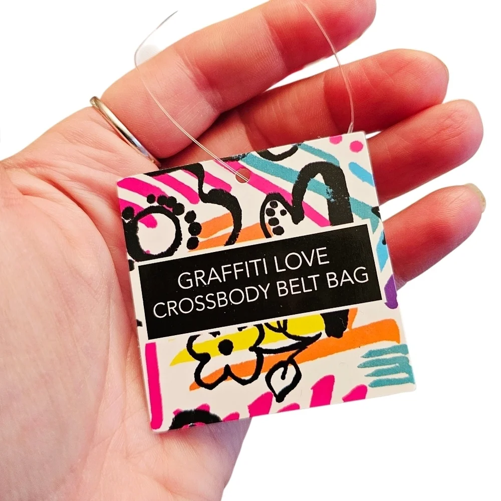 NWT Brighton Graffiti Love Crossbody Belt Bag